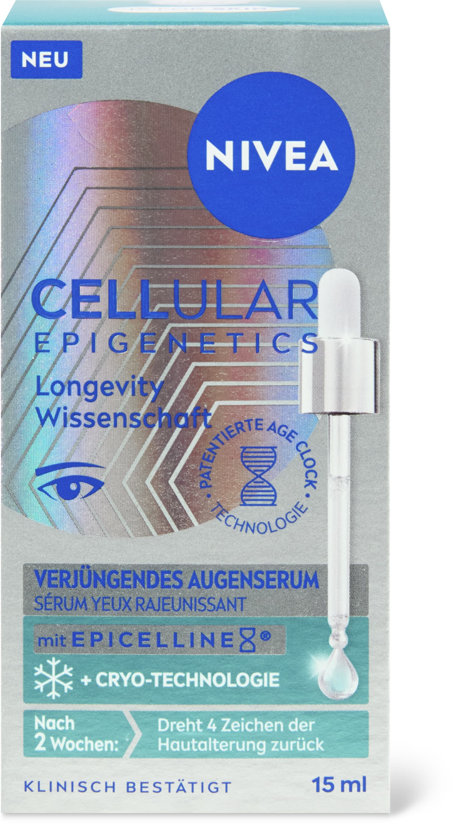 Cellular Epigenetics Verjüngendes Augenserum Cryo Technologie, Peptide